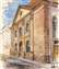 La synagogue de Haguenau de 1821 - Aquarelle de Roger CLAD